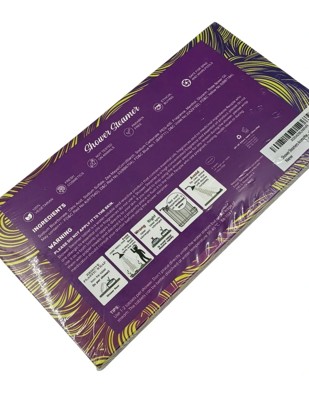 SWCANDY Aromatherapy Shower Steamers - 8 Pack Variety Gift Set - NIB Home Spa